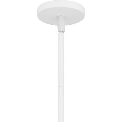Quoizel Lumi 24in 3-Light Pendant | Modern Matte White and Metal | Kitchen Island & Dining Room | 24 x 24 x 14 in | Model LMI2824W