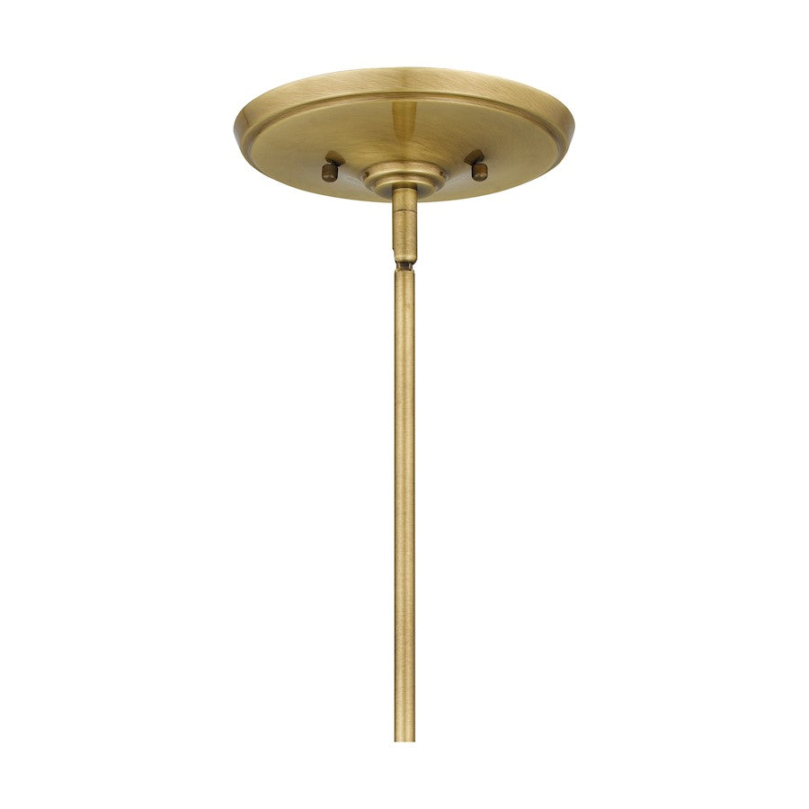Quoizel Lottie 9 Light Chandelier, Aged Brass