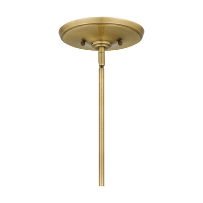 Quoizel Lottie 9 Light Chandelier, Aged Brass
