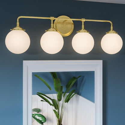 Quoizel Landry 4 Light Bath, Satin Brass