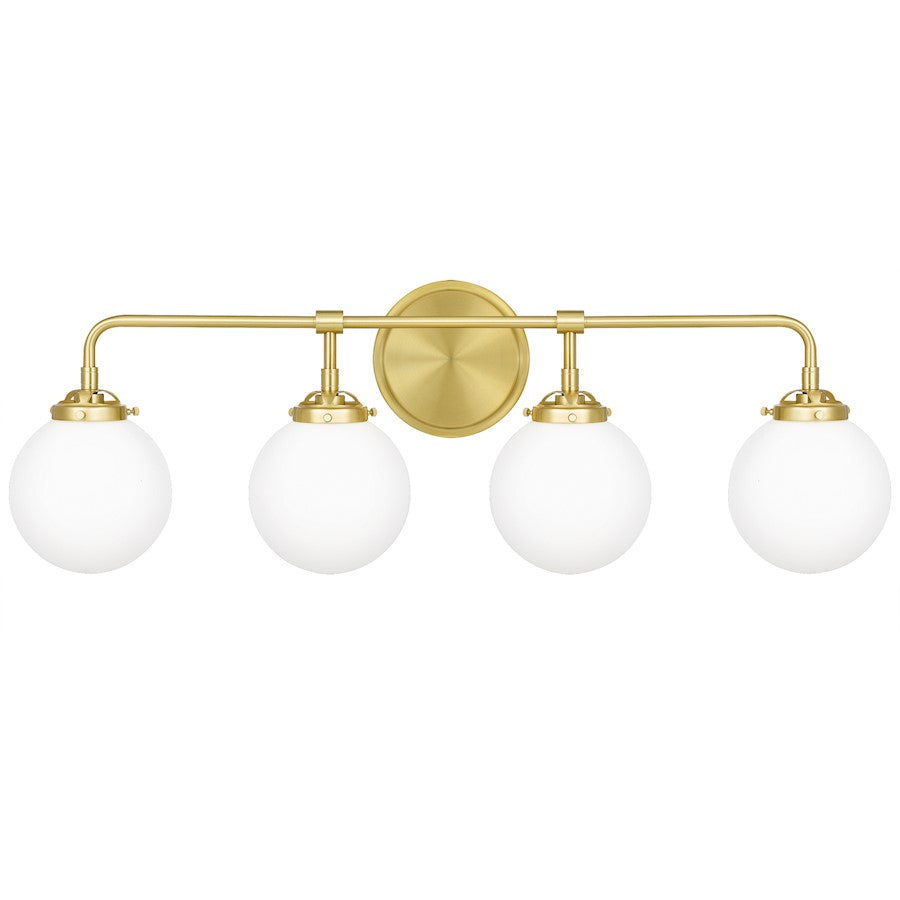 Quoizel Landry 4 Light Bath, Satin Brass