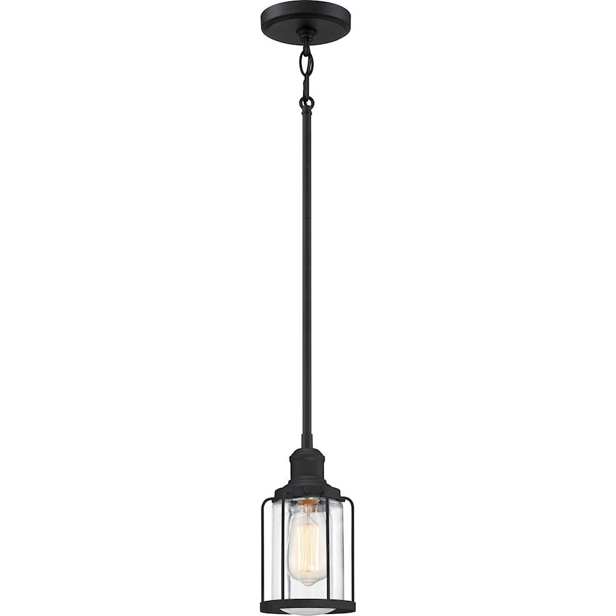 1 Light Mini Pendant, Earth Black