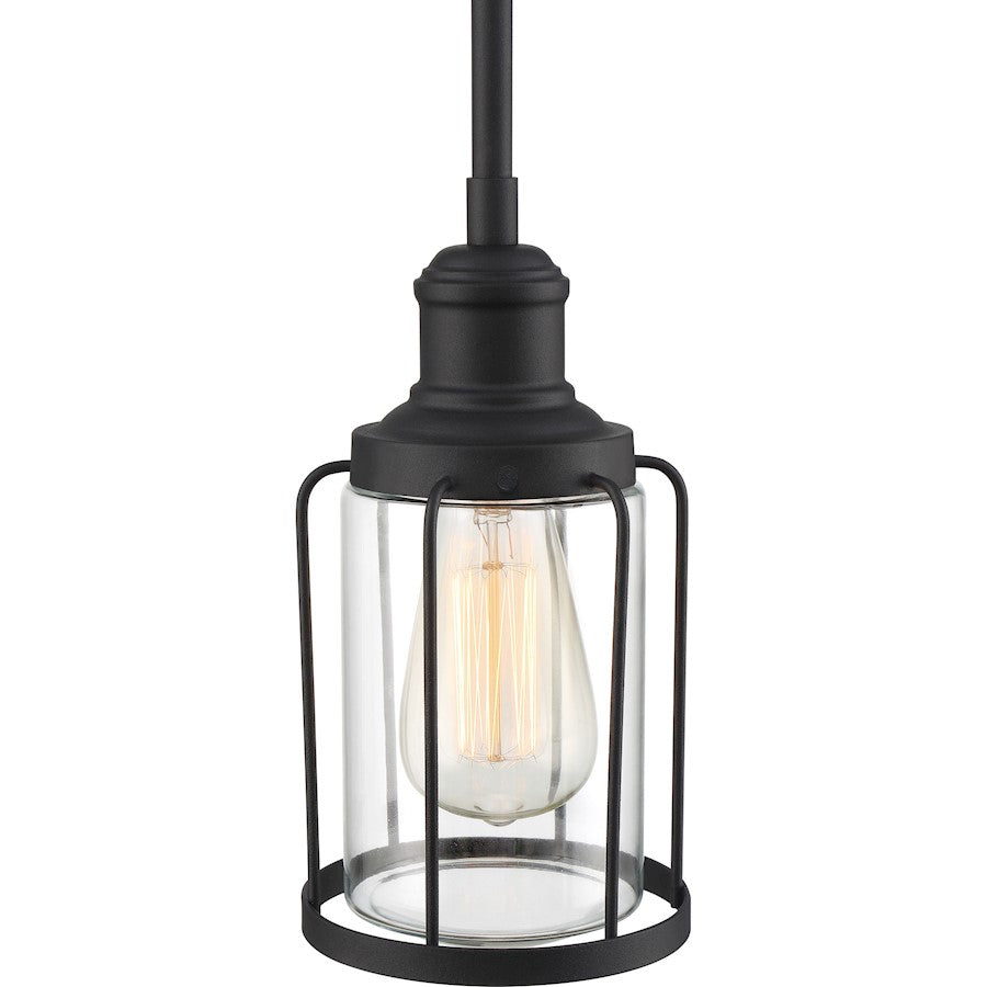 1 Light Mini Pendant, Earth Black