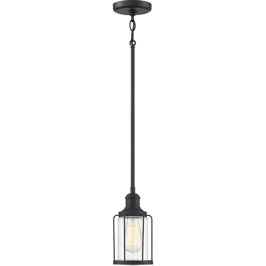 1 Light Mini Pendant, Earth Black