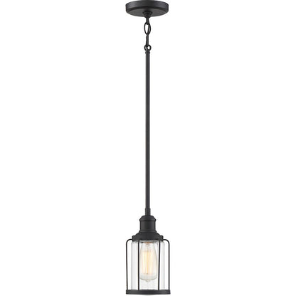 1 Light Mini Pendant, Earth Black