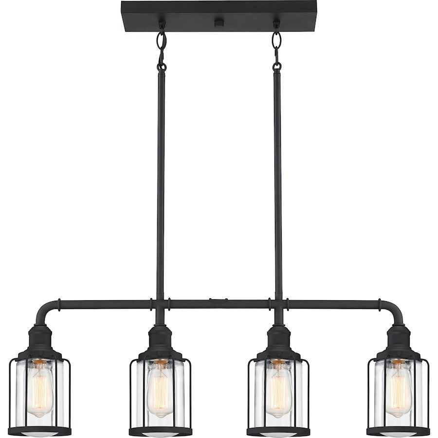 Quoizel Ludlow 4 Light Island Light, Earth Black