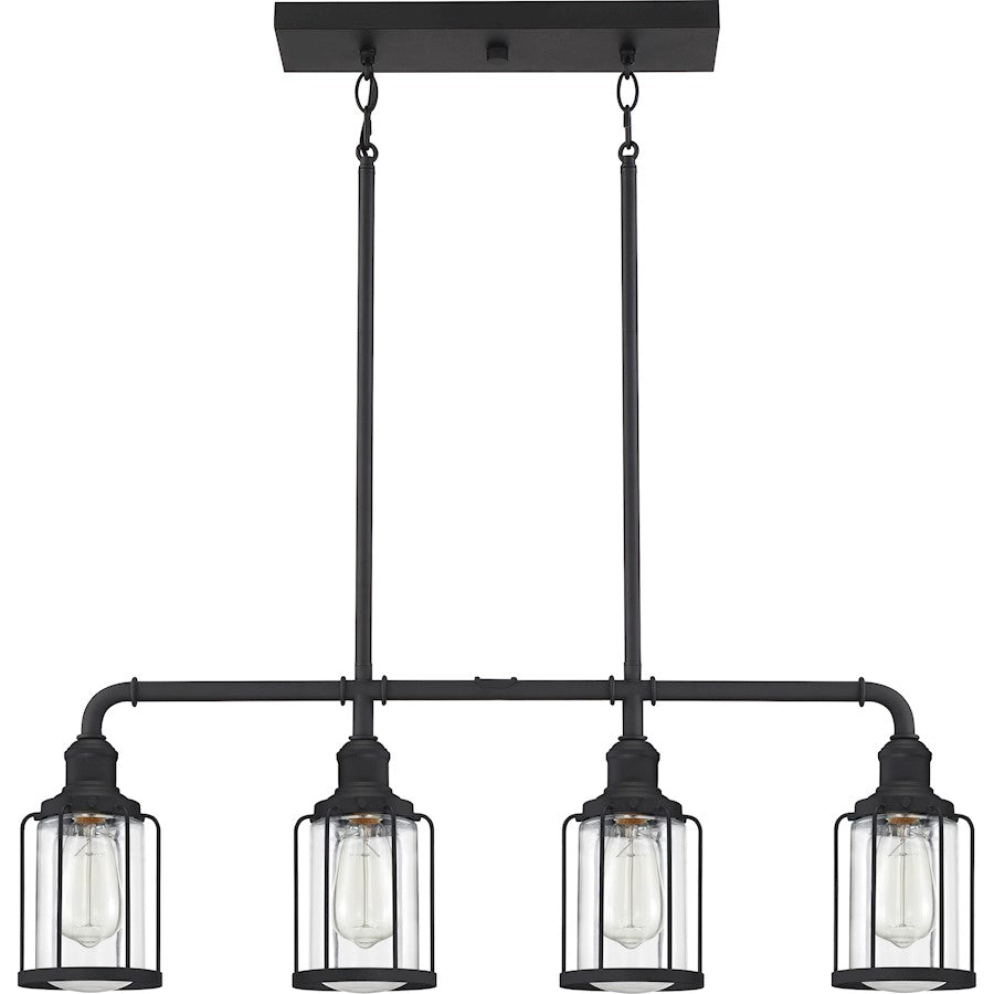 Quoizel Ludlow 4 Light Island Light, Earth Black