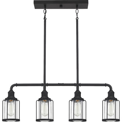 Quoizel Ludlow 4 Light Island Light, Earth Black