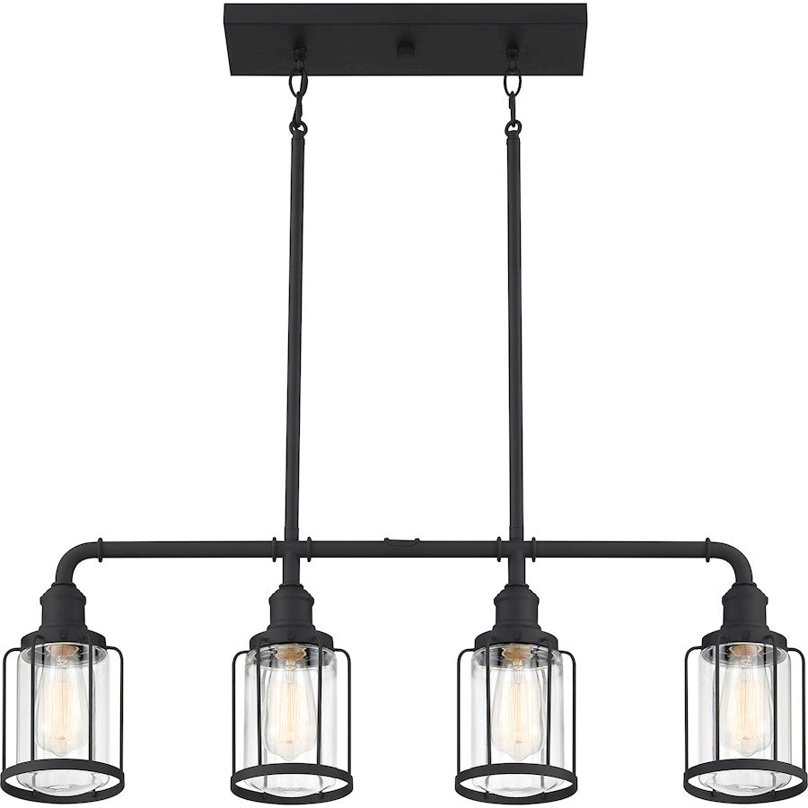 Quoizel Ludlow 4 Light Island Light, Earth Black