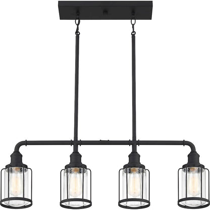 Quoizel Ludlow 4 Light Island Light, Earth Black
