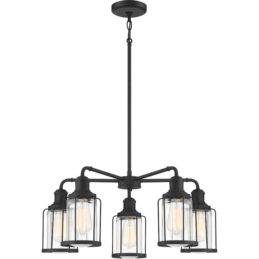 Quoizel Ludlow Chandelier, Earth Black
