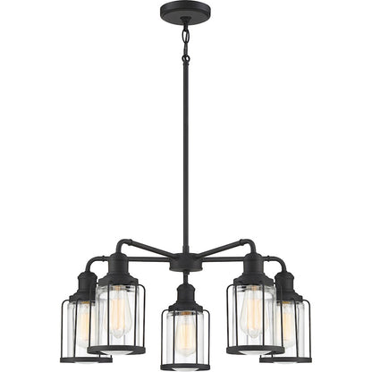 Quoizel Ludlow Chandelier, Earth Black