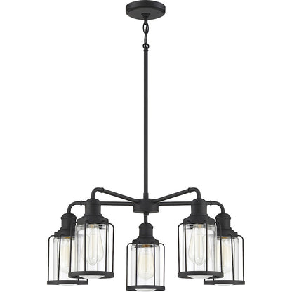 Quoizel Ludlow Chandelier, Earth Black