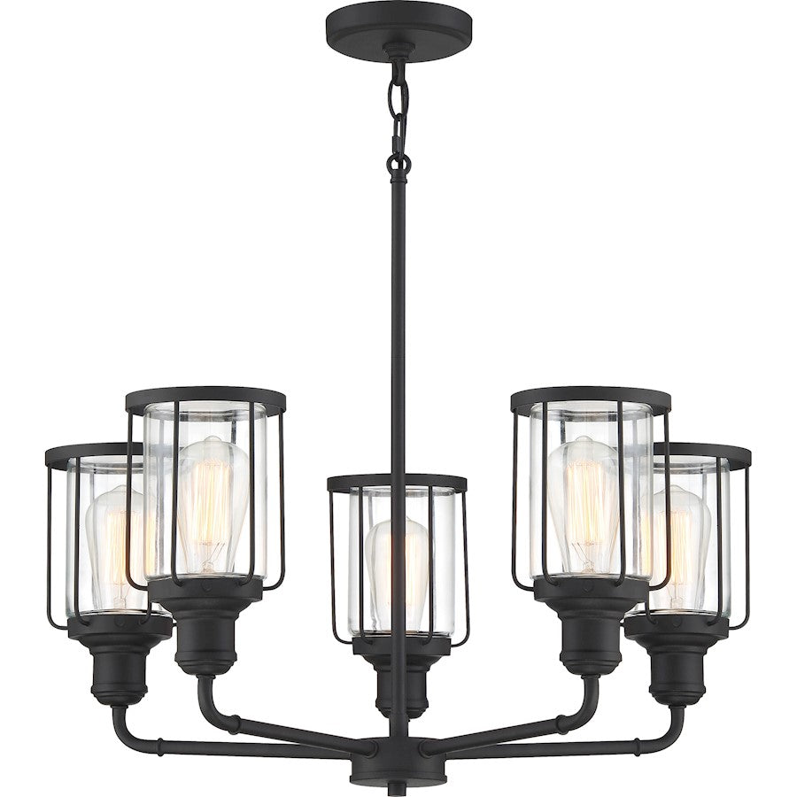 Quoizel Ludlow Chandelier, Earth Black