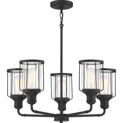 Quoizel Ludlow Chandelier, Earth Black