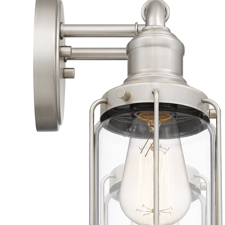 2 Light Bathroom Vanity Light, Brushed Nickel