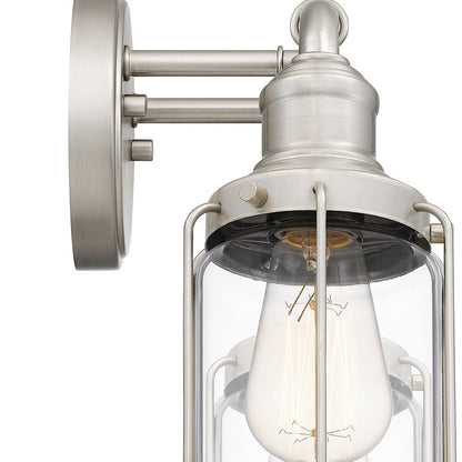 2 Light Bathroom Vanity Light, Brushed Nickel