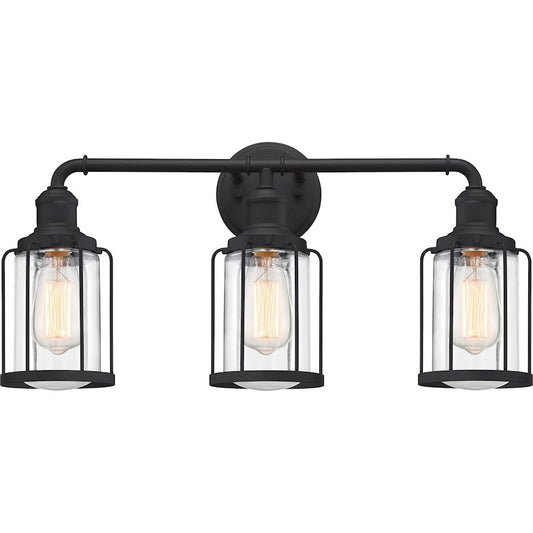 Quoizel Ludlow Bath Light, Earth Black