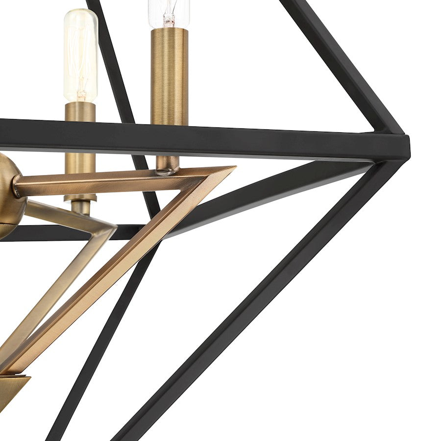 Quoizel Louvre Chandelier, Western Bronze
