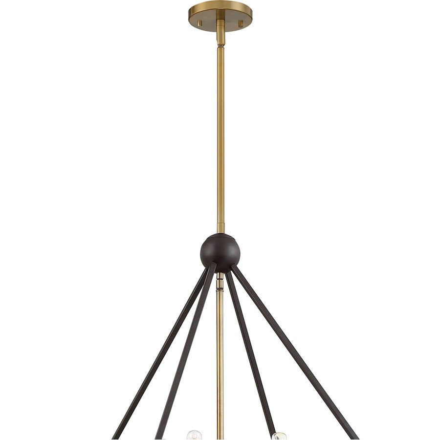 Quoizel Louvre Chandelier, Western Bronze