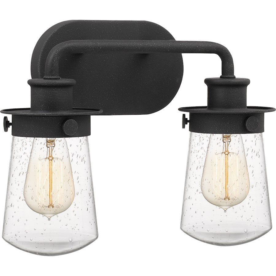 Quoizel Lewiston Bath 2 Light, Grey Ash