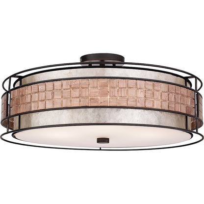 4 Light Laguna Pendant, Renaissance Copper