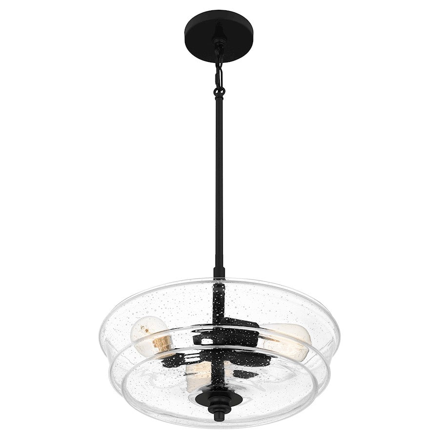3 Light Pendant, Matte Black