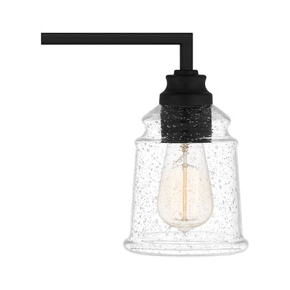 4 Light Bathroom Vanity Light, Matte Black