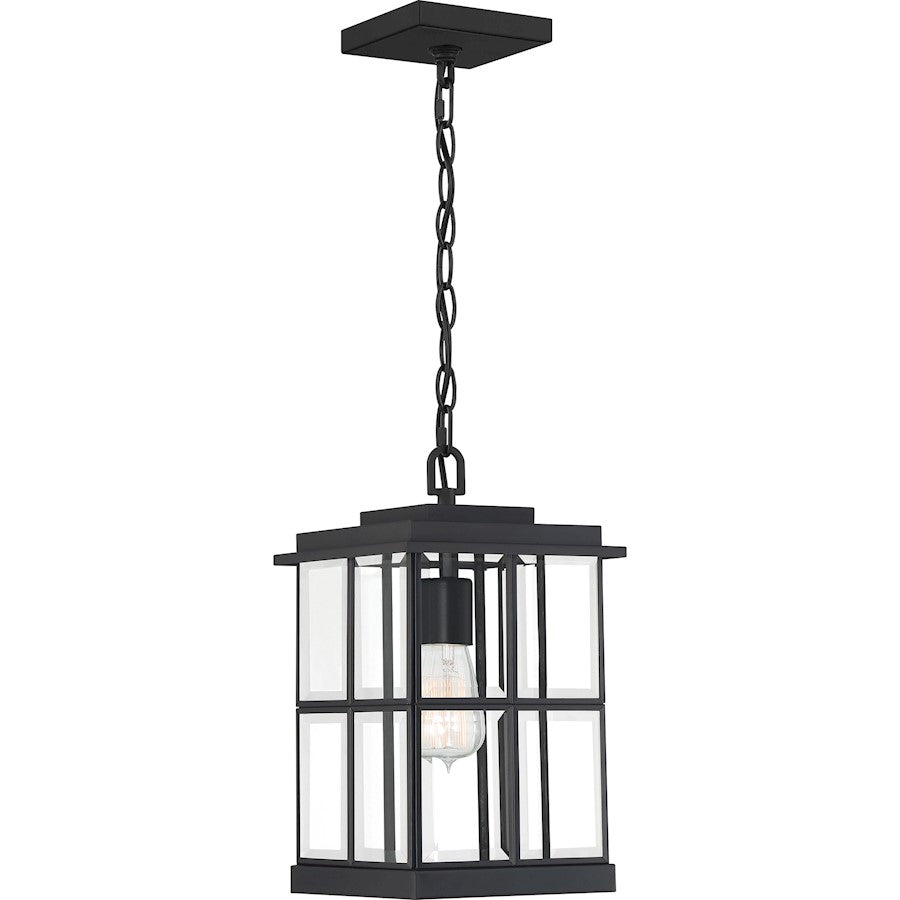 Quoizel Mulligan 1 Light 8" Outdoor Lantern, Matte Black