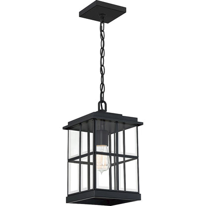 Quoizel Mulligan 1 Light 8" Outdoor Lantern, Matte Black