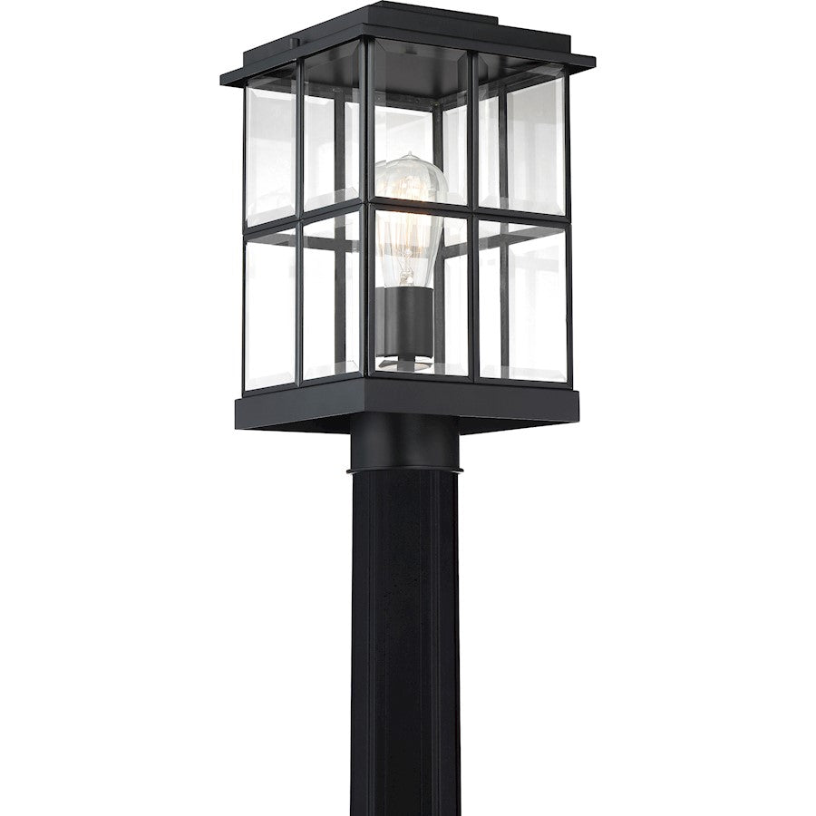 Quoizel Mulligan 1 Light 14" Outdoor Lantern, Matte Black
