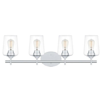 Quoizel Miller 4 Light Bath Vanity, Polished Chrome