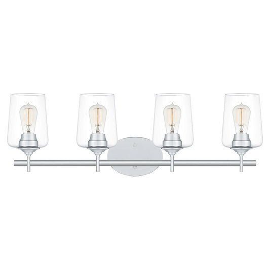 Quoizel Miller 4 Light Bath Vanity, Polished Chrome