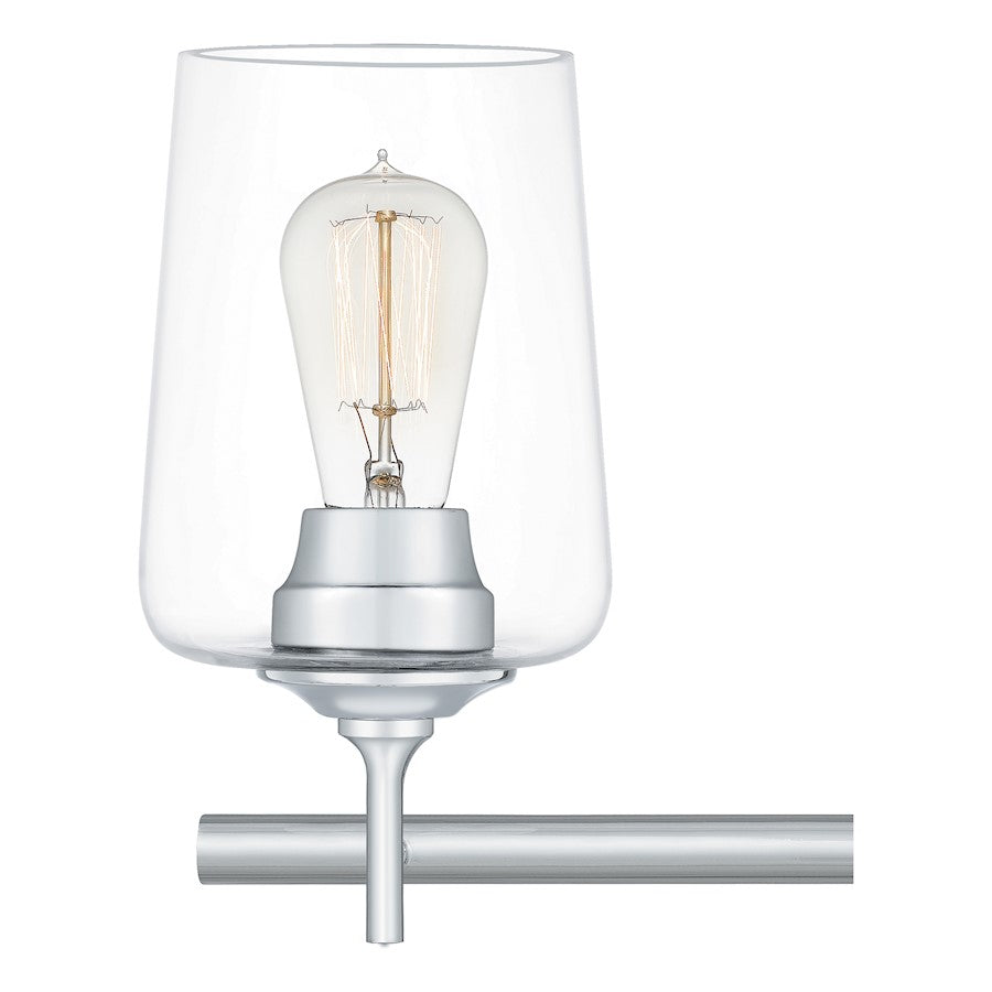 Quoizel Miller 4 Light Bath Vanity, Polished Chrome