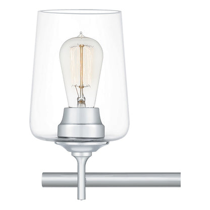 Quoizel Miller 4 Light Bath Vanity, Polished Chrome
