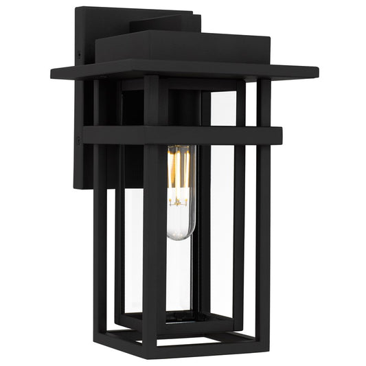 Quoizel Morgan 1-Lt Earth Black Outdoor Wall Lantern - MORG8407EK