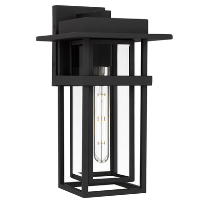 Quoizel Morgan 1-Lt Earth Black Outdoor Wall Lantern, Earth Black - MORG8408EK
