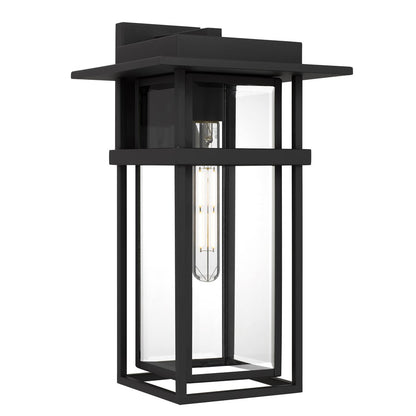 Quoizel Morgan 1-Lt Outdoor Wall Lantern, Earth Black - MORG8410EK