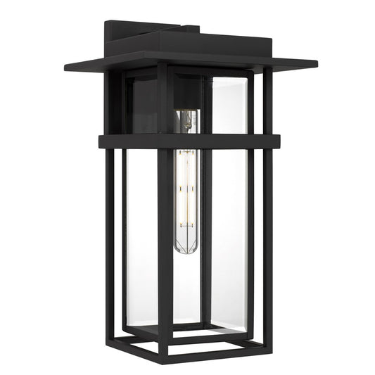 Quoizel Morgan 1-Lt Outdoor Wall Lantern, Earth Black - MORG8410EK