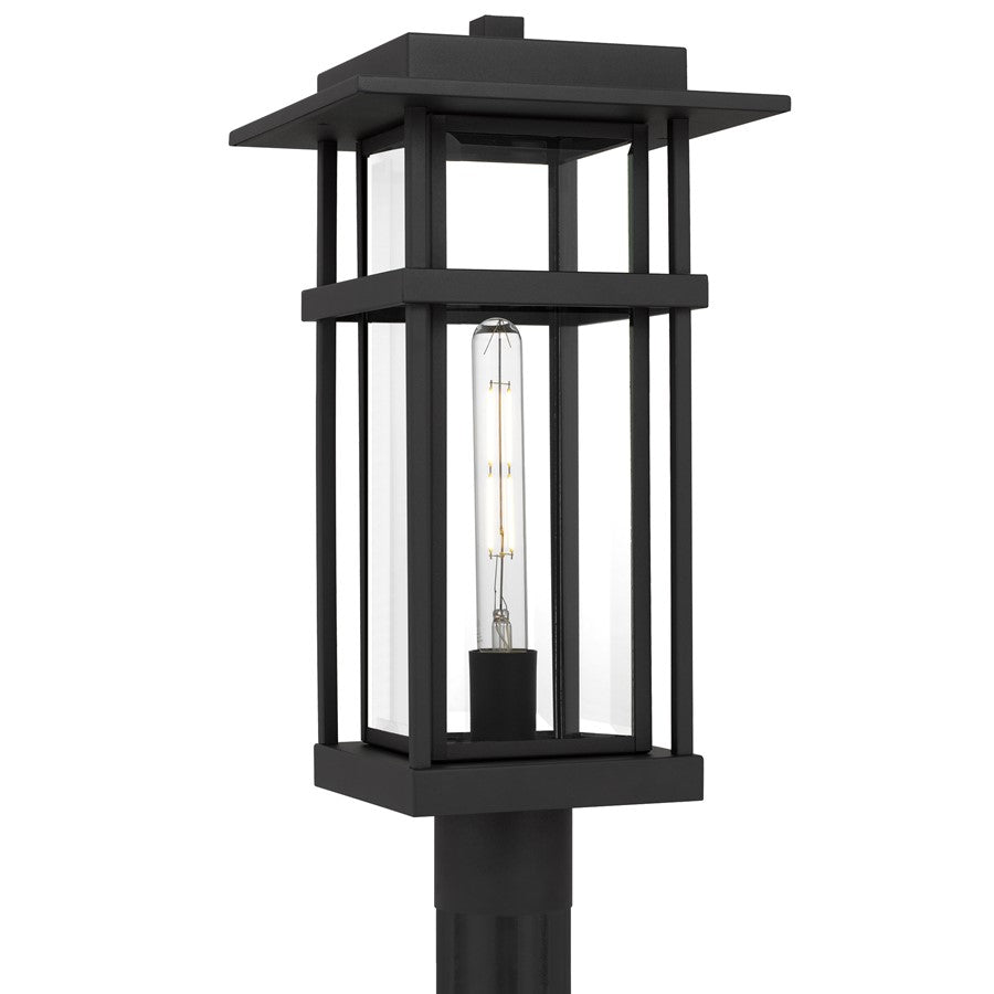 Quoizel Morgan 1-Lt Black Outdoor Hanging Lantern, Earth Black - MORG9010EK