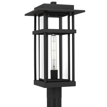 Quoizel Morgan 1-Lt Black Outdoor Hanging Lantern, Earth Black - MORG9010EK
