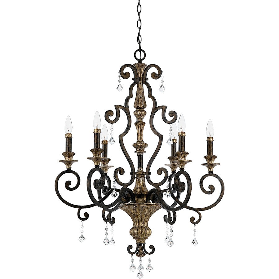 Quoizel Marquette Chandelier, Heirloom