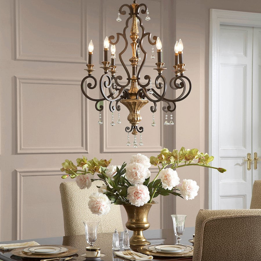 Quoizel Marquette Chandelier, Heirloom
