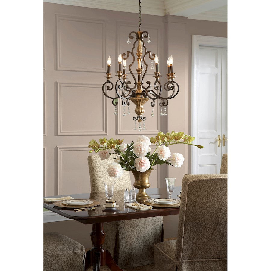 Quoizel Marquette Chandelier, Heirloom