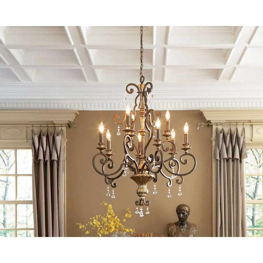 Quoizel Marquette Chandelier, Heirloom