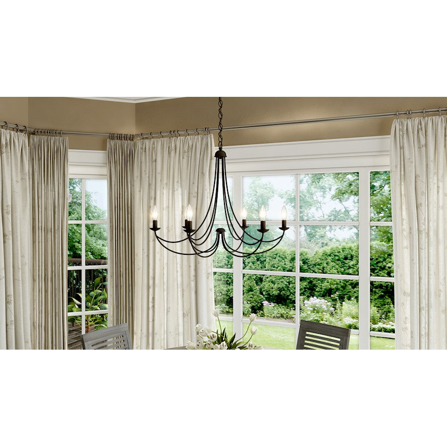 Quoizel Mirren Chandelier, Imperial Bronze