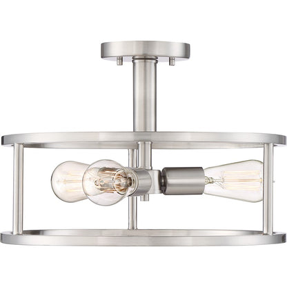 Quoizel New Harbor 3 Light Semi-Flush Mount