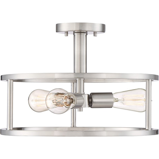 Quoizel New Harbor 3 Light Semi-Flush Mount