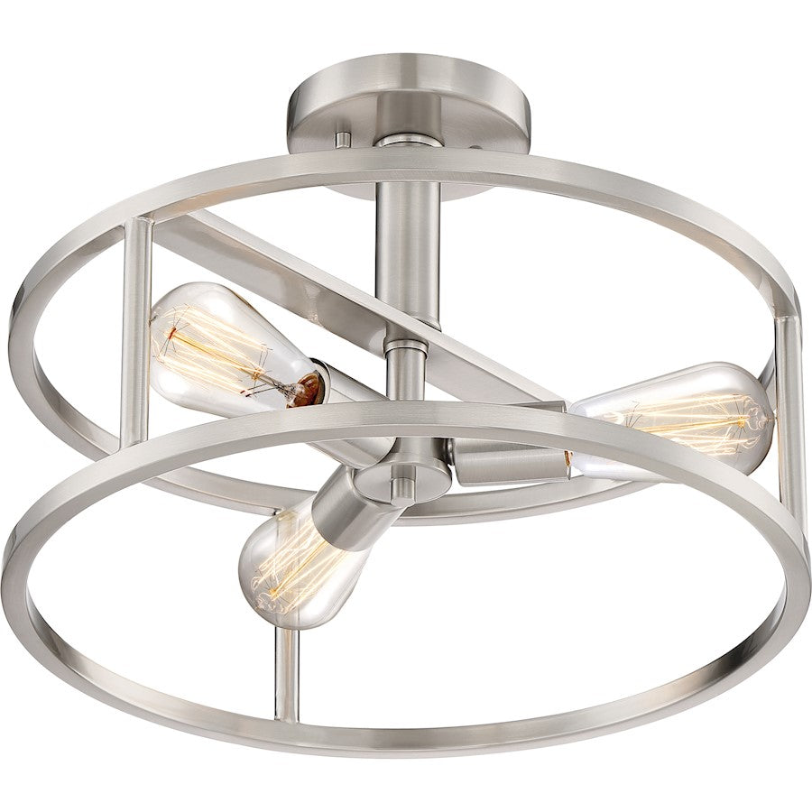 Quoizel New Harbor 3 Light Semi-Flush Mount
