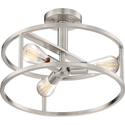 Quoizel New Harbor 3 Light Semi-Flush Mount